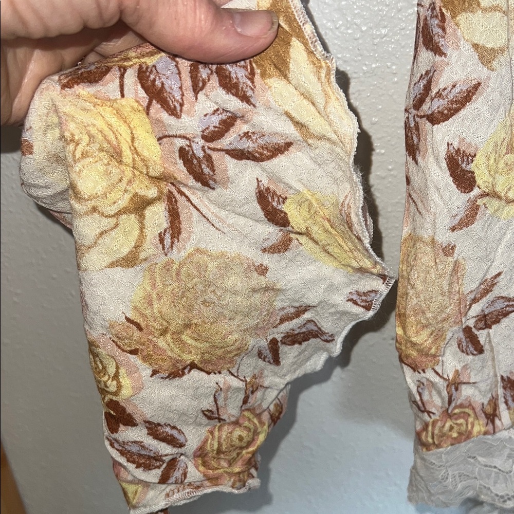 Intimately Free People Floral Print Bodysuit XS - Picture 8 of 10